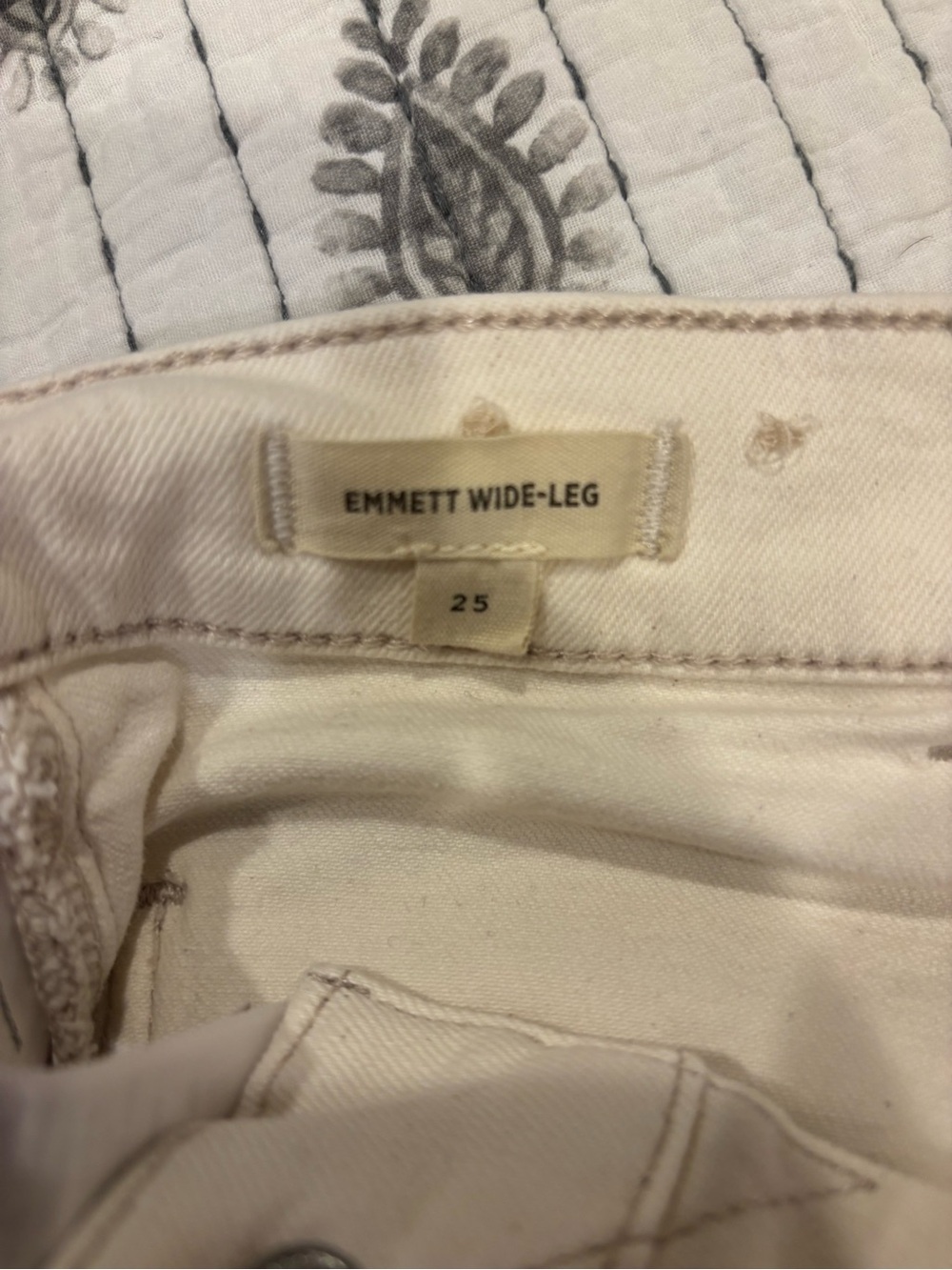Madewell Emmett Wide-Leg Jeans in Off-White - SOLD OUT